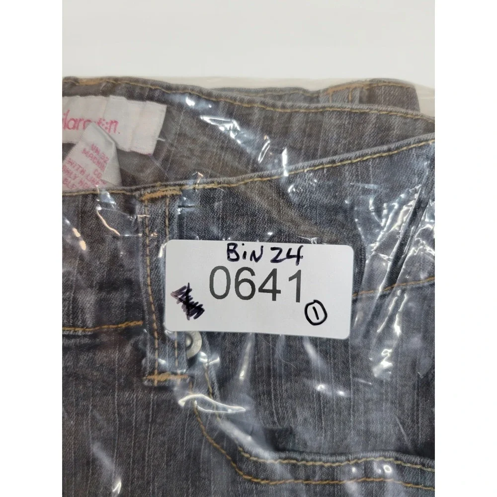 Xhilaration Womens Gray Denim Jeans Size 12 Bootcut Stretch Mid Rise Casual...